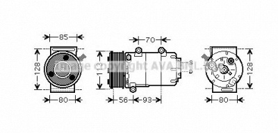 AVA QUALITY COOLING fdak416 -  Компрессор, кондиционер